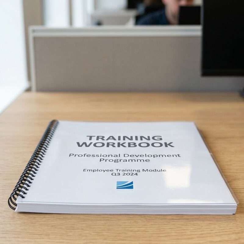 A4 Training Workbook Wire Bound
