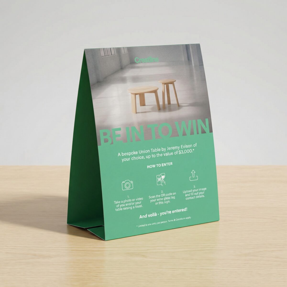 A5 Portrait Tent Card - No Tape